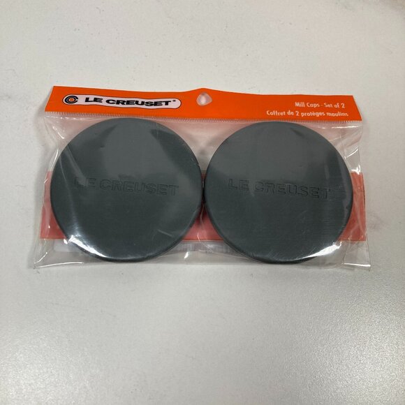 Le Creuset - Mill Caps - Set of 2 - Gray - NWT - Picture 1 of 5
